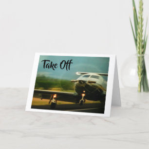 TAKE OFF-ENJOY YOUR NEW ADVENTURE CARD