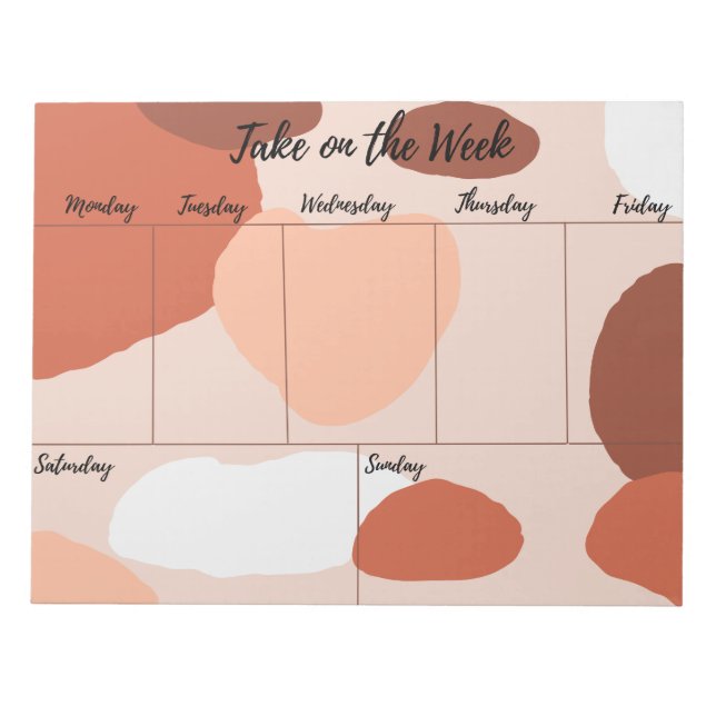 Take on the Week Planner Notepad (Front)