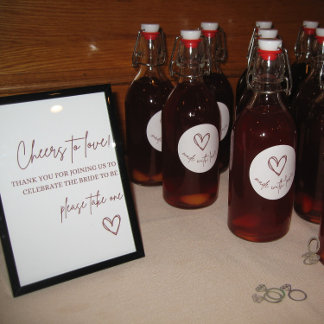 Take One Favour Sign – Cheers to love!