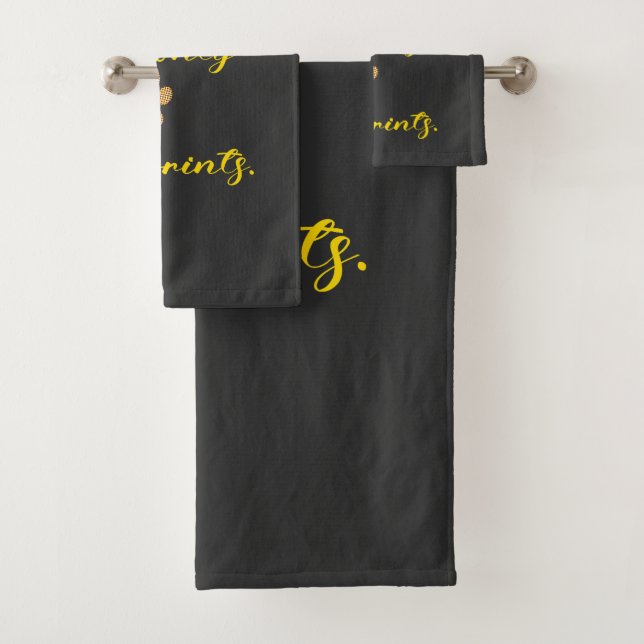 Take only memories, leave only footprints. bath towel set (Insitu)