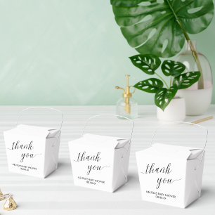 Take Out Favour Box Modern Minimalist Simple