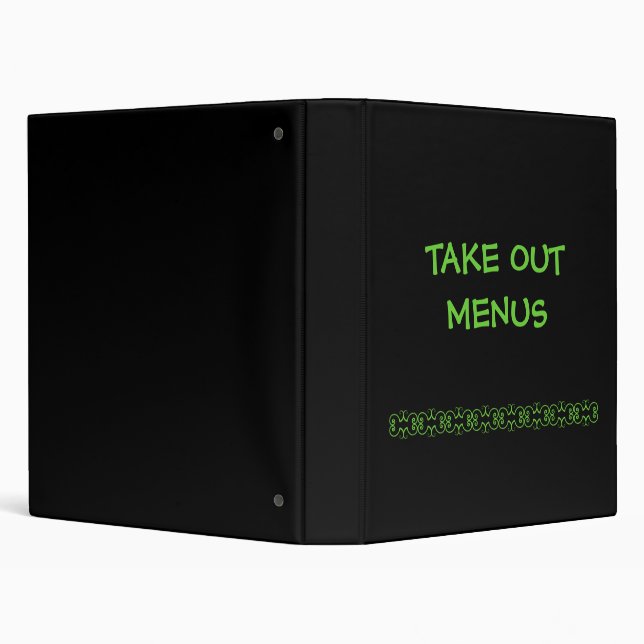 Take Out Menu Binder (Background)