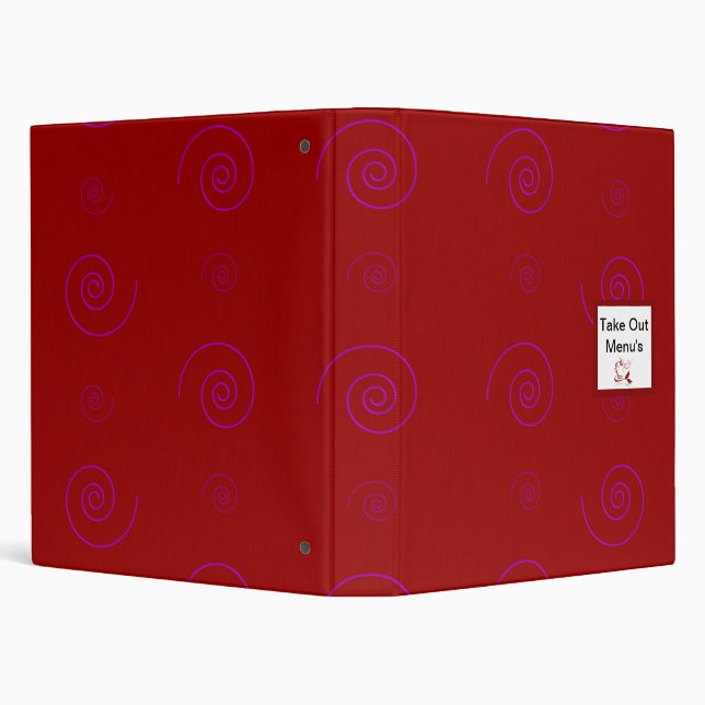 Take Out Menu Organizer Binder (Background)