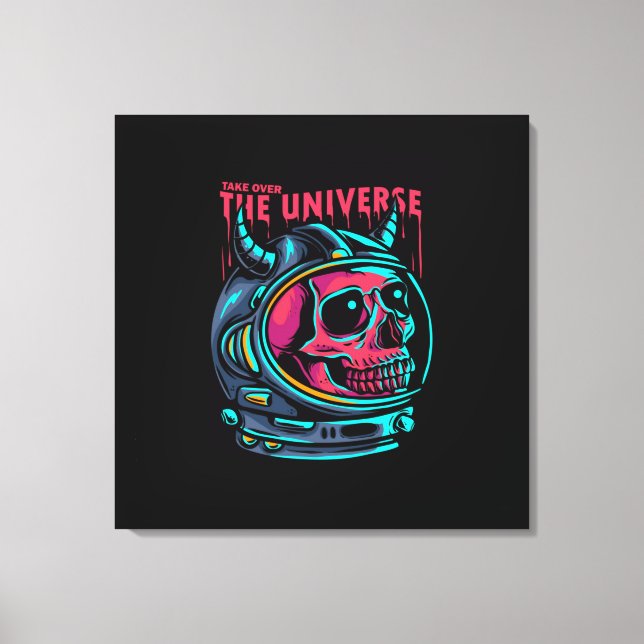 Take Over The Universe Stretched Canvas Print (Front)
