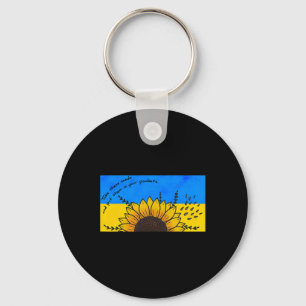 Take Sunflower Seeds Put In Pockets I Stand With U Keychain