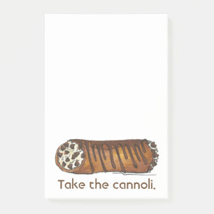 Take the Cannoli Italian Chocolate Cannolis Postit Post-it Notes