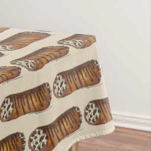 Take the Cannoli Italian Chocolate Chip Dessert Tablecloth