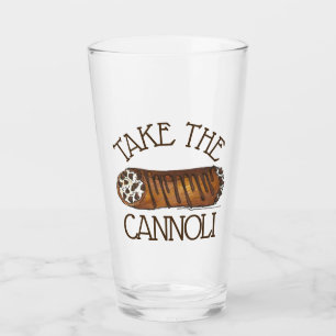 Take the Cannoli Italian Chocolate Chip Pastry Glass