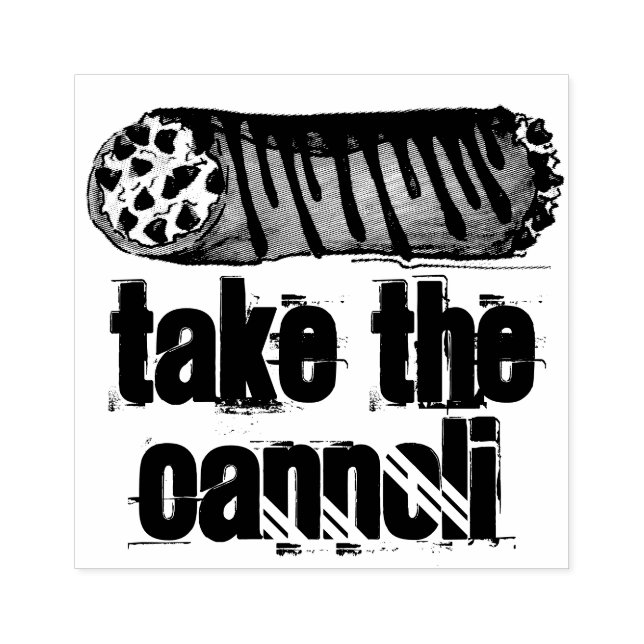 Take the Cannoli Italian Chocolate Pastry Stamp (Imprint)