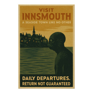 Take the Marsh Ferry – Travel the Old Way to Innsm Poster