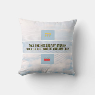 Take the necessary steps - pillow