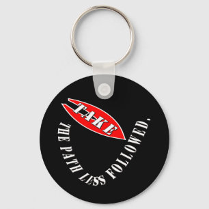 Take the path less followed  keychain