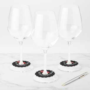 Take the path less followed   wine glass tag