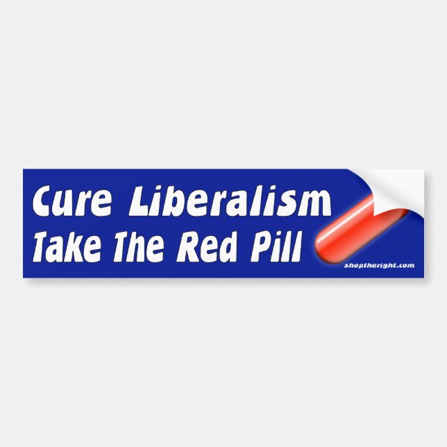 Take The Red Pill Bumper Sticker (Front)