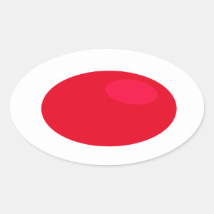 Take the RED pill Oval Sticker