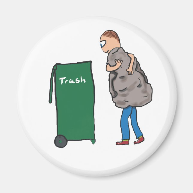 Take The Rubbish Out Magnet (Front)