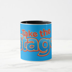 Take the Stage Black Ringer Mug