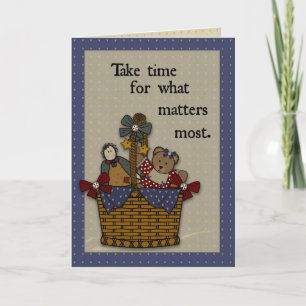 Take Time Get Well, Country Basket Card