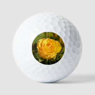 Take time to smell the yellow rose golf balls
