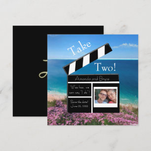 Take Two, save the date tropical beach