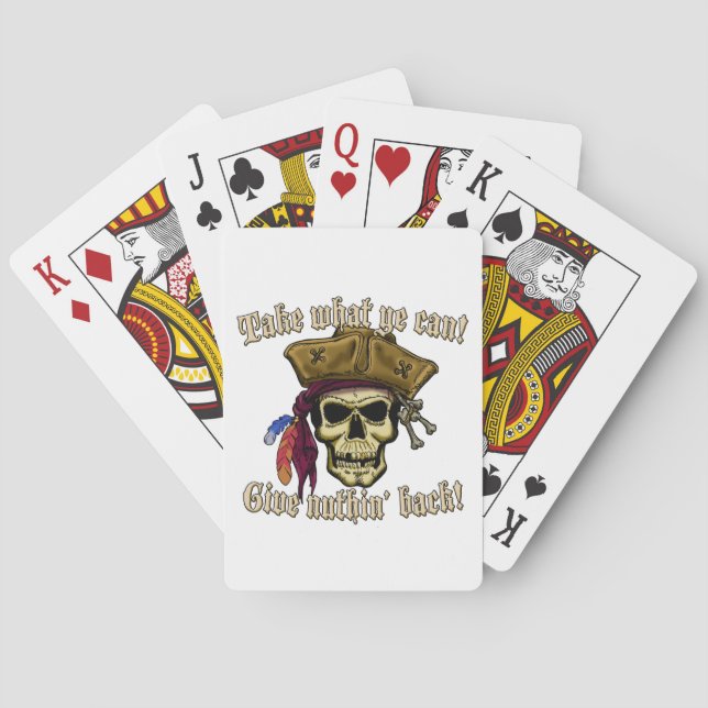 Take What Ye Can Playing Cards (Back)