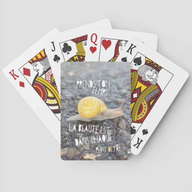 "Take your time..." Playing Cards (Back)