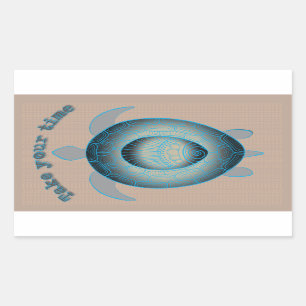 Take your time turtle motivational quote sticker