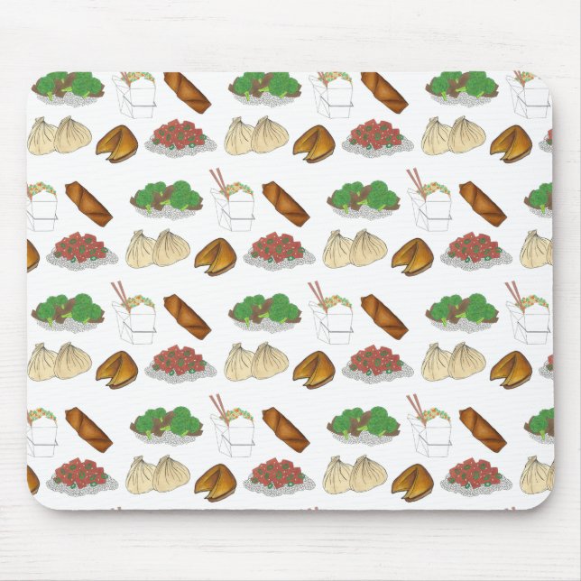 Takeaway Chinese Restaurant Takeout Food Cuisine Mouse Pad (Front)
