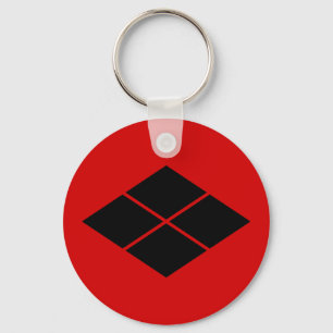 Takeda kamon Japanese samurai clan red Keychain