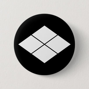 Takeda rhombus 2 inch round button