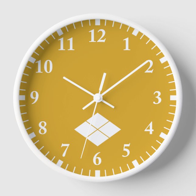 Takeda rhombus wall clock (Front)