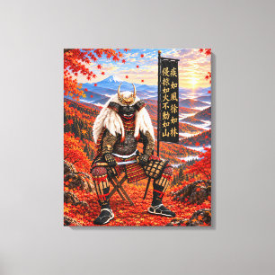 Takeda Shingen Samurai Armor Autumn 20x24 Canvas Print