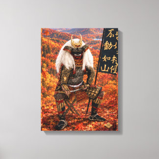 Takeda Shingen Samurai Armour Autumn 12x16 Canvas Print