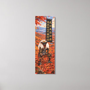Takeda Shingen Samurai Armour Autumn 12x36 Canvas Print