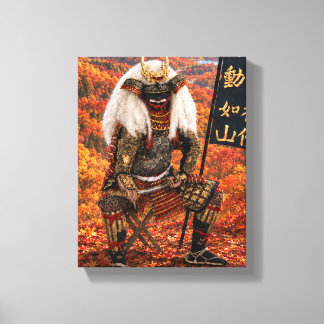 Takeda Shingen Samurai Armour Autumn 8x10 Canvas Print