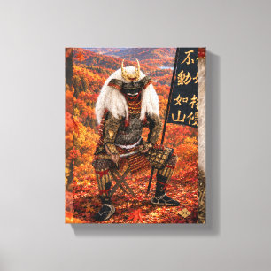 Takeda Shingen Samurai Armour Autumn 8x10 Canvas Print