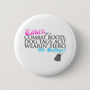Taken 2 Inch Round Button
