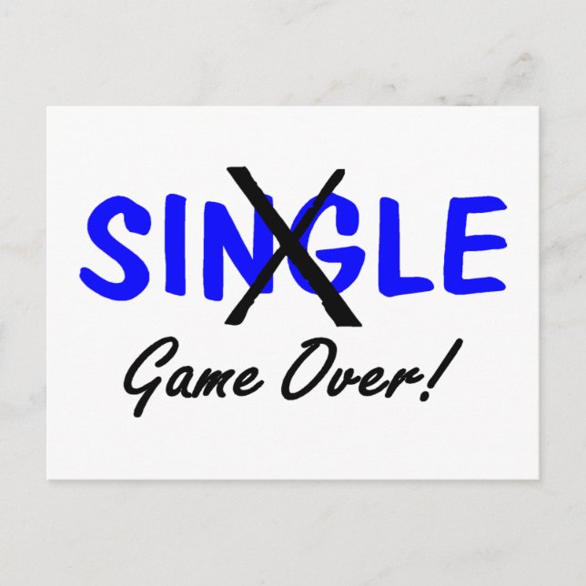 Taken (Game Over Blue) Postcard (Front)