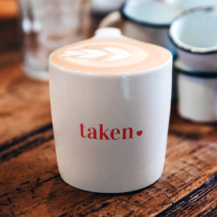 Taken Heart Minimalist Love  Espresso Cup