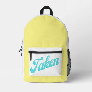 taken printed backpack