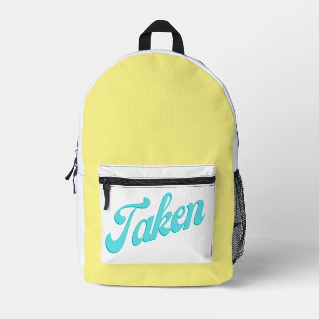 taken printed backpack (Front)