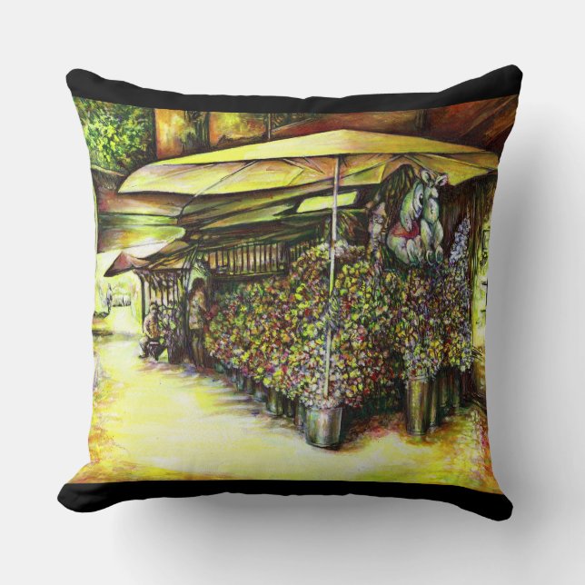Taken the Possession of Optices Throw Pillow (Front)