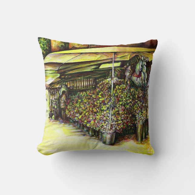 Taken the Possession of Optices Throw Pillow (Front)