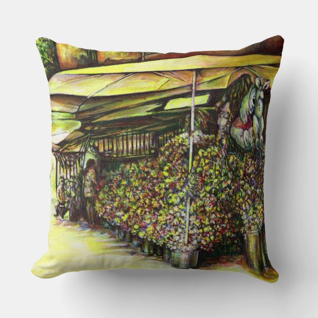 Taken the Possession of Optices Throw Pillow (Front)