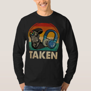 Taken Vintage Retro Video Game Controller Funny Lo T-Shirt