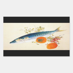 Takeuchi Seiho - Autumn Fattens Fish and Ripens Sticker
