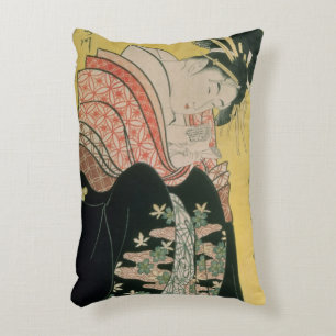 Takigawa from the Tea-House, Ogi Decorative Pillow