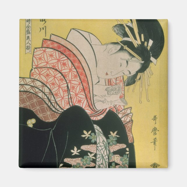 Takigawa from the Tea-House, Ogi Magnet (Front)