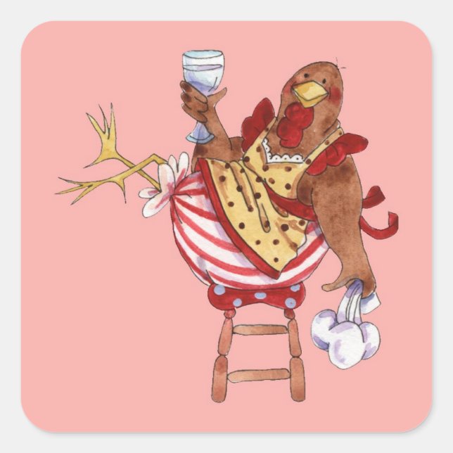 Taking a Break Square Sticker (Front)