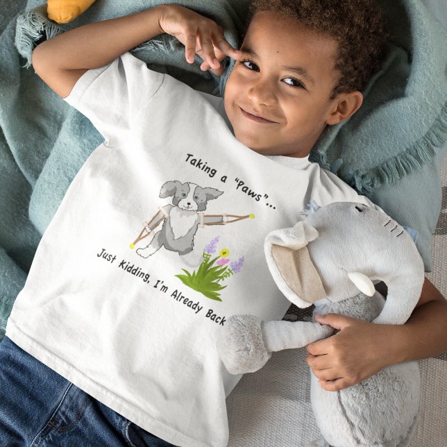 Taking a "Paws" Collie On Crutches T-Shirt (Creator Uploaded)